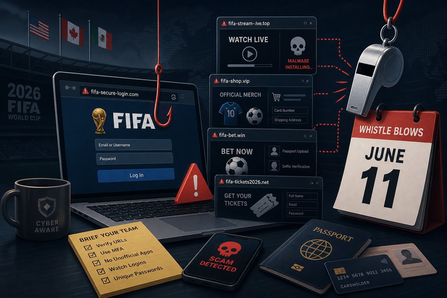 4,300 Fake FIFA Sites Are Live. Brief Your Staff Before June 11.